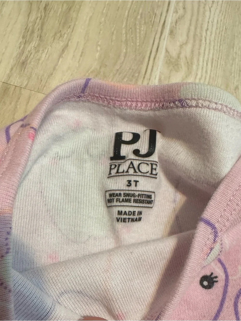 PJ Place Glows in the Dark Pink Ghost Heart Pajama Set 3T